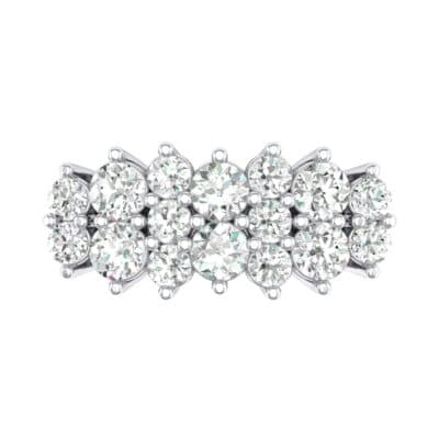 Embrace Diamond Cluster Engagement Ring (1 CTW) Top Flat View