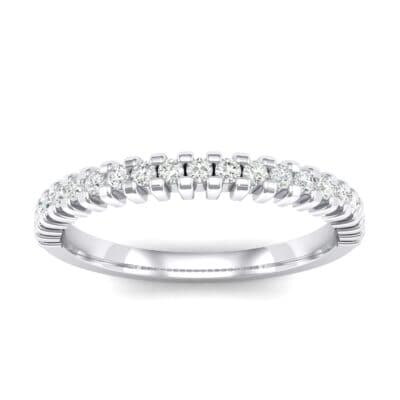 Extra-Thin Square Shared Prong Diamond Ring (0.18 CTW) Top Dynamic View