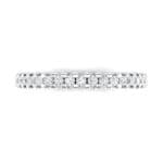 Extra-Thin Square Shared Prong Diamond Ring (0.18 CTW) Top Flat View