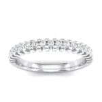 Thin Square Shared Prong Diamond Ring (0.31 CTW) Top Dynamic View