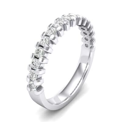 Square Shared Prong Diamond Ring (0.45 CTW) Perspective View