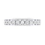 Square Shared Prong Diamond Ring (0.57 CTW) Top Flat View