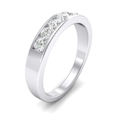 Channel-Set Seven-Stone Diamond Ring (0.44 CTW) Perspective View