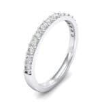 Thin Surface Prong Set Diamond Ring (0.38 CTW) Perspective View