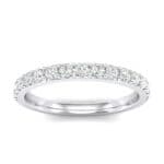 Thin Surface Prong Set Diamond Ring (0.38 CTW) Top Dynamic View