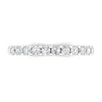 Thin Shared Prong Diamond Ring (0.25 CTW) Top Flat View