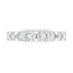 Wide Shared Prong Diamond Ring (1 CTW) Top Flat View
