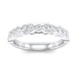 Contoured Channel-Set Diamond Ring (0.4 CTW) Top Dynamic View