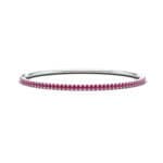 Square Scallop Ruby Bangle (2.45 CTW) Perspective View