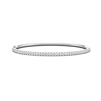 Square Scallop Crystal Bangle (2.45 CTW) Perspective View