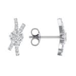 Ribbon Diamond Earrings (0.32 CTW) Top Dynamic View