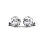 Royal Dome Crystal Earrings (0.82 CTW) Perspective View