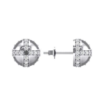 Royal Dome Crystal Earrings (0.82 CTW) Top Dynamic View