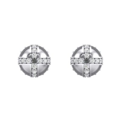 Royal Dome Diamond Earrings (0.64 CTW) Side View