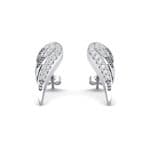 Angel Wing Crystal Earrings (0.43 CTW) Perspective View