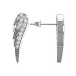 Angel Wing Crystal Earrings (0.43 CTW) Top Dynamic View