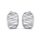 Rivers Crystal Tablet Earrings (0.58 CTW) Perspective View
