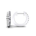 Accented Diamond Bar Earrings (0.27 CTW) Top Dynamic View