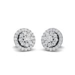 Halo Larosa Crystal Earrings (0.43 CTW) Perspective View