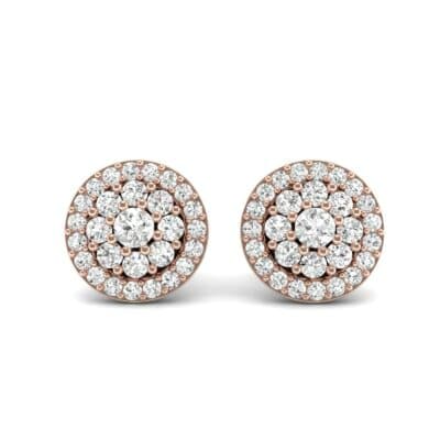 Halo Larosa Diamond Earrings (0.43 CTW) Side View