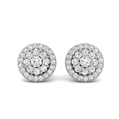 Halo Larosa Diamond Earrings (0.43 CTW) Side View