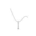 Stacked Bar Channel-Set Diamond Pendant (0.36 CTW) Perspective View