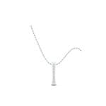Stacked Bar Channel-Set Diamond Pendant (0.36 CTW) Perspective View