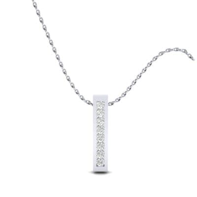 Stacked Bar Channel-Set Diamond Pendant (0.36 CTW) Top Dynamic View
