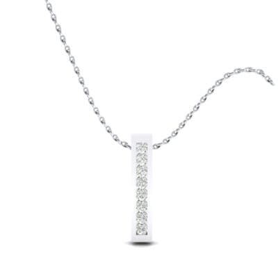 Stacked Bar Channel-Set Crystal Pendant (0 CTW) Top Dynamic View