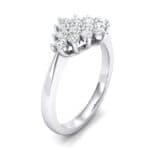 Venus Diamond Cluster Engagement Ring (0.56 CTW) Perspective View