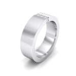 Vertical Channel Crystal Ring (0 CTW) Perspective View