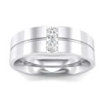 Two-Stone Vertical Channel Diamond Ring (0.13 CTW) Top Dynamic View