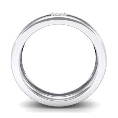 Single Line Round-Cut Diamond Ring (0.17 CTW) Side View