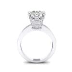 Six-Prong Coronet Crystal Engagement Ring (0.78 CTW) Side View