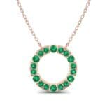 Cirque Emerald Pendant Necklace (2.28 CTW) Top Dynamic View