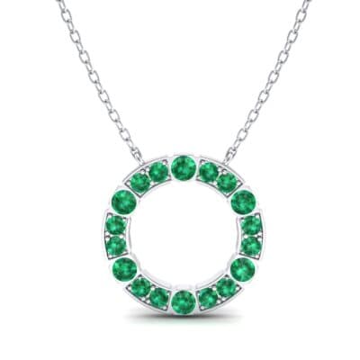 Cirque Emerald Pendant Necklace (2.28 CTW) Top Dynamic View