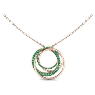 Cosmos Pave Emerald Pendant (0.93 CTW) Top Dynamic View
