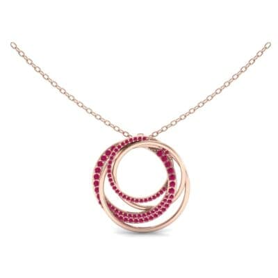 Cosmos Pave Ruby Pendant (0.93 CTW) Top Dynamic View