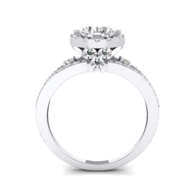 Gilda Split Shank Halo Diamond Engagement Ring (1.39 CTW) Side View