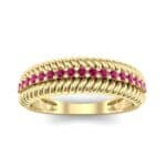 Athena Rope Border Ruby Ring (0.26 CTW) Top Dynamic View
