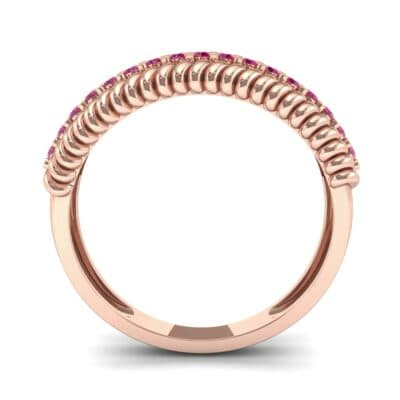 Athena Rope Border Ruby Ring (0.26 CTW) Side View