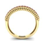 Athena Rope Border Ruby Ring (0.26 CTW) Side View