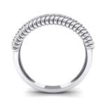 Athena Rope Border Crystal Ring (0.26 CTW) Side View
