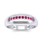 Domed Skyway Ruby Ring (0.15 CTW) Top Dynamic View