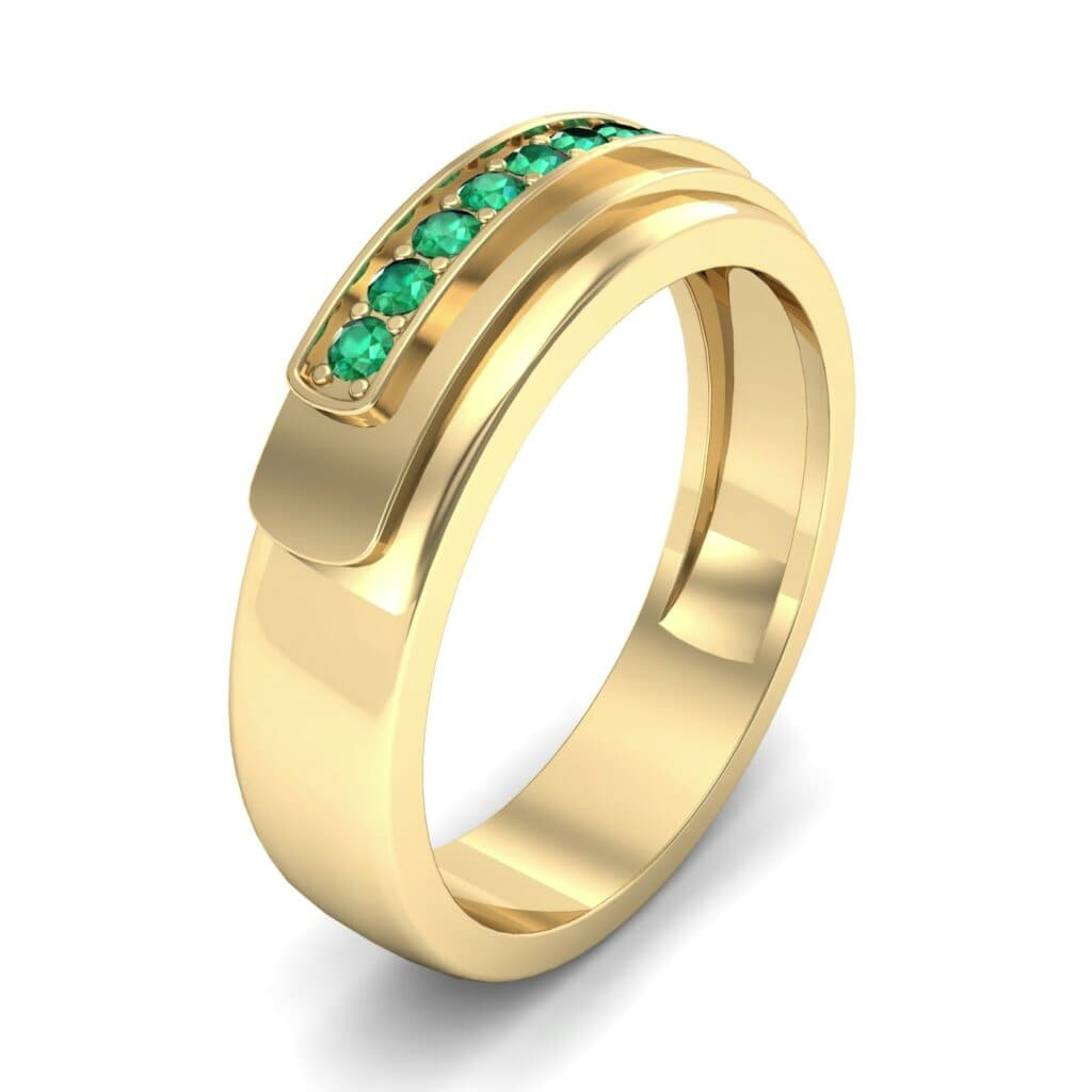 Dais Pave Emerald Ring (0.14 CTW) Ij017 Render 1 01 Camera1 Stone 1 Emerald 0 Floor 0 Metal 3 Yellow Gold 0 Emitter Aqua Light 0.jpg