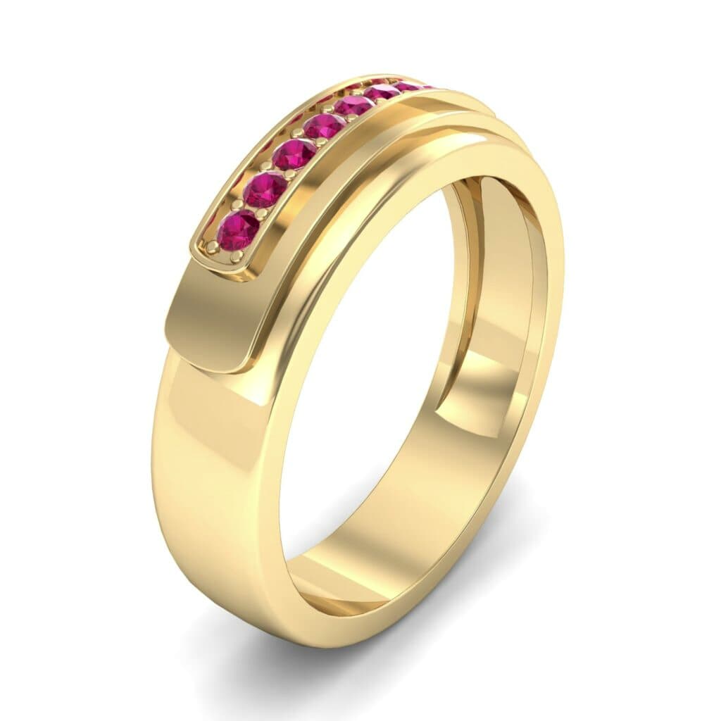 Dais Pave Ruby Ring (0.14 CTW) Ij017 Render 1 01 Camera1 Stone 2 Ruby 0 Floor 0 Metal 3 Yellow Gold 0 Emitter Aqua Light 0.jpg