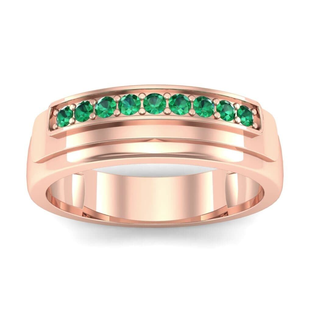Dais Pave Emerald Ring (0.14 CTW) Ij017 Render 1 01 Camera2 Stone 1 Emerald 0 Floor 0 Metal 2 Rose Gold 0 Emitter Aqua Light 0.jpg