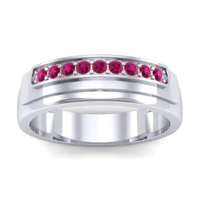 Dais Pave Ruby Ring (0.14 CTW) Top Dynamic View