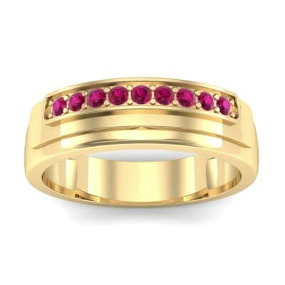 Dais Pave Ruby Ring (0.14 CTW) Top Dynamic View