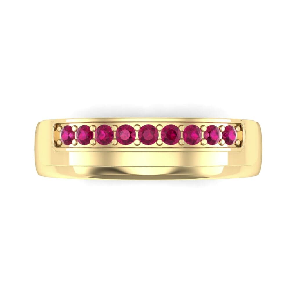 Dais Pave Ruby Ring (0.14 CTW) Ij017 Render 1 01 Camera4 Stone 2 Ruby 0 Floor 0 Metal 3 Yellow Gold 0 Emitter Aqua Light 0.jpg